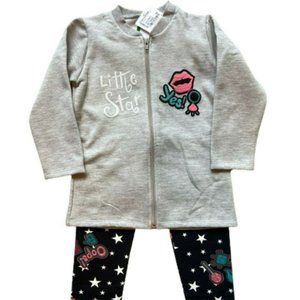 Bee Loop Zip-Up Sweater and Leggings